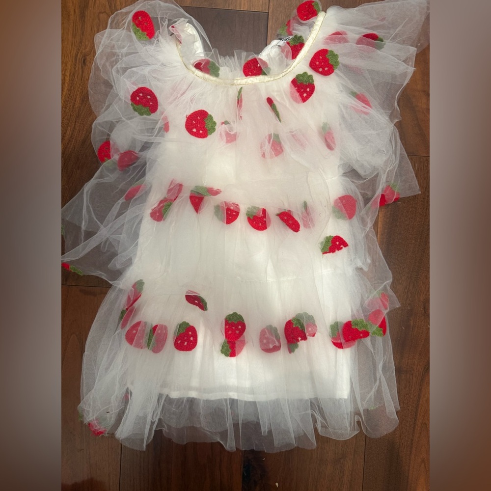 Lola + The Boys Strawberry Tulle Dress